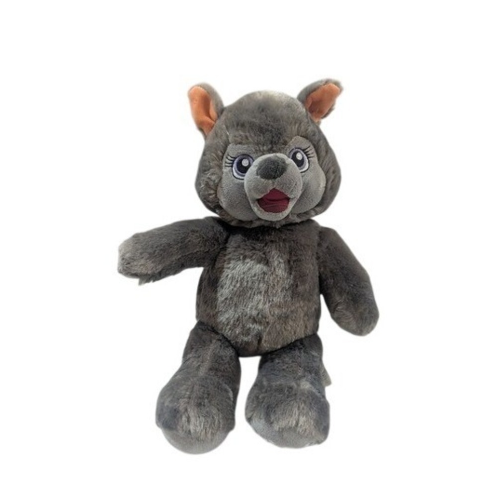Build a Bear Great Wolf Lodge Violet the Wolf Plush Grey‎ Stuffed Animal 14 inch